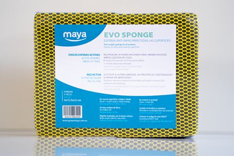 Spons HACCP 4 stuks | Geel