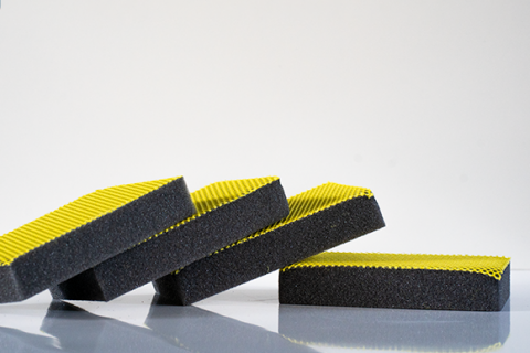 Spons HACCP 4 stuks | Geel