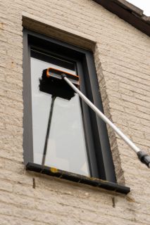 Telescoopsteel 4,2m met waterdoorvoer + borstel