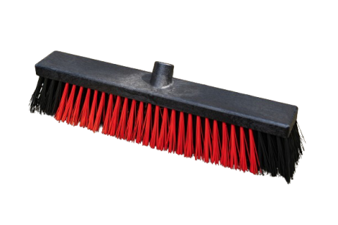 OB Straatbezem hard 45 cm Rood